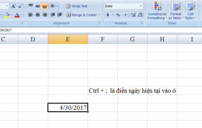 Danh sách các phím tắt hữu dụng nhất trong Microsoft Excel