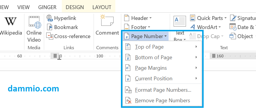 Cách đánh số trang trong Microsoft Office Word